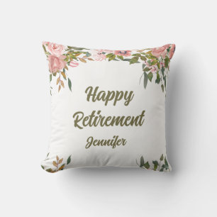 Coussin Végétation florale rose Boho rustique Bonne retrai