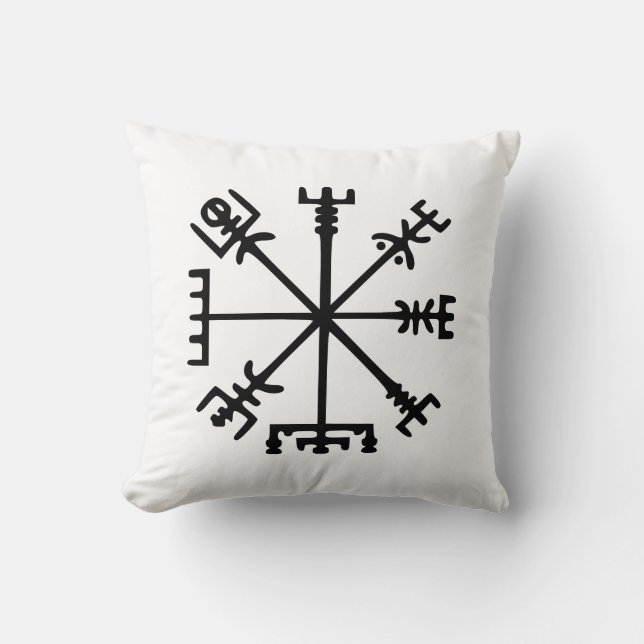 Coussin Vegvísir (Viking Compass) (Recto)