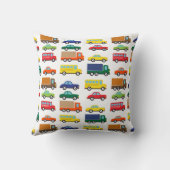 Coussin Véhicules de transport Enfants mignons (Verso)