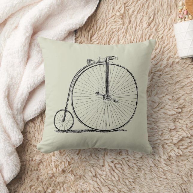 Coussin Vélo à grande roue Penny Farthing (Couverture)