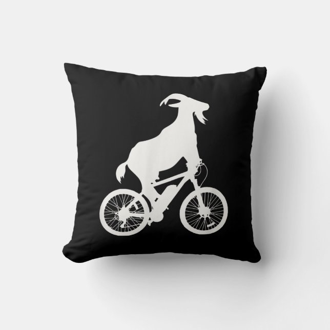 Coussin Vélo de chèvre Rider Funny Goat Lover Graphisme (Recto)