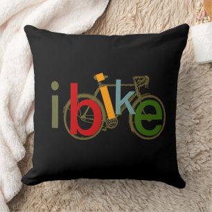 Coussin vélo de la couleur I sur le noir