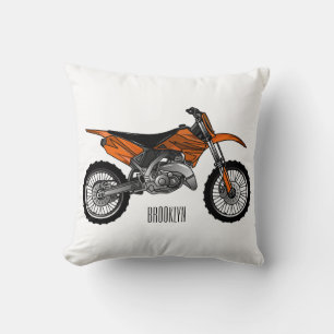Coussin Vélo droit hors route moto / motocross dessin anim