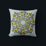 Coussin vélo en cercles<br><div class="desc">Cercles d'illustration de bicyclette concentrée</div>