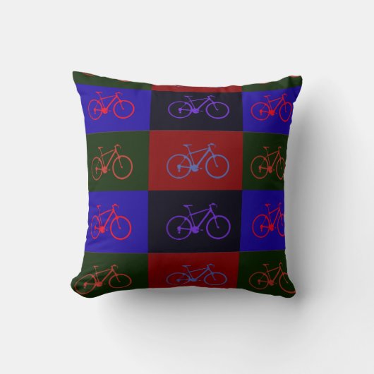 Coussin vélo ~ motos carrées (Recto)