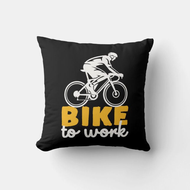 Coussin Vélo Pour Travailler Cycliste (Recto)