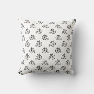 Coussin Vélo Rétro - Motif