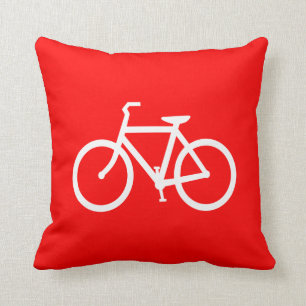 Coussin Vélo rouge et blanc