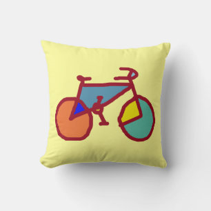 Coussin vélo ~ vélo coloré