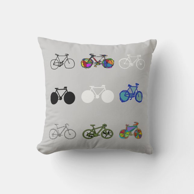 Coussin vélos groupés (Recto)