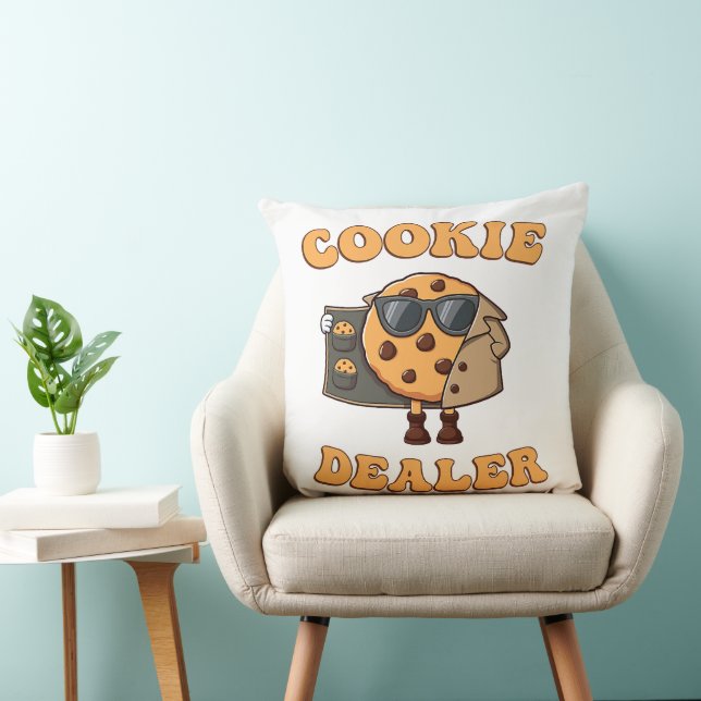 Coussin Vendeur de biscuits drôle de cuisson (Chaise)