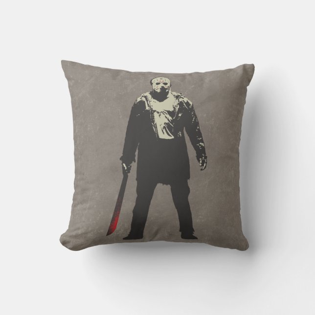 Coussin Vendredi 13 | Jason Voorhees Caractère Art (Recto)