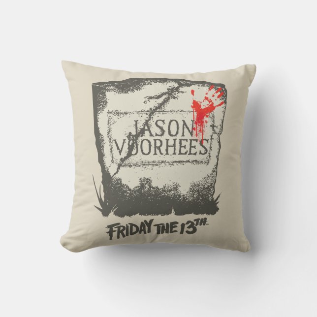 Coussin Vendredi 13 | Pierre de tête de Jason Voorhees (Recto)