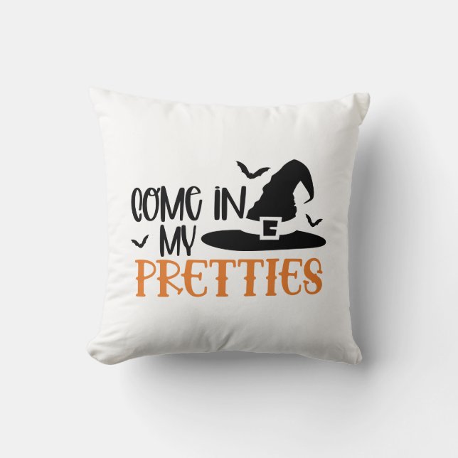 Coussin Venez Dans Mes Jolies Halloween (Recto)