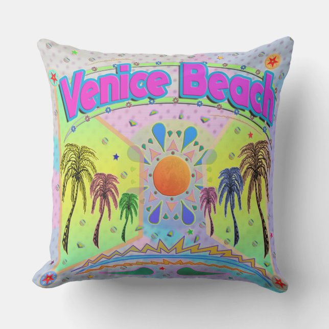 Coussin Venice Beach Calme Désir Pollow (Recto)