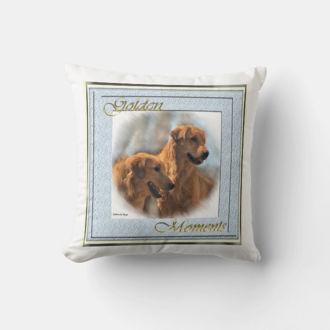 Coussin Venin de Golden Retriever (Recto)