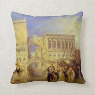 Coussin Venise, le pont des soupirs par J.M.W. Turner