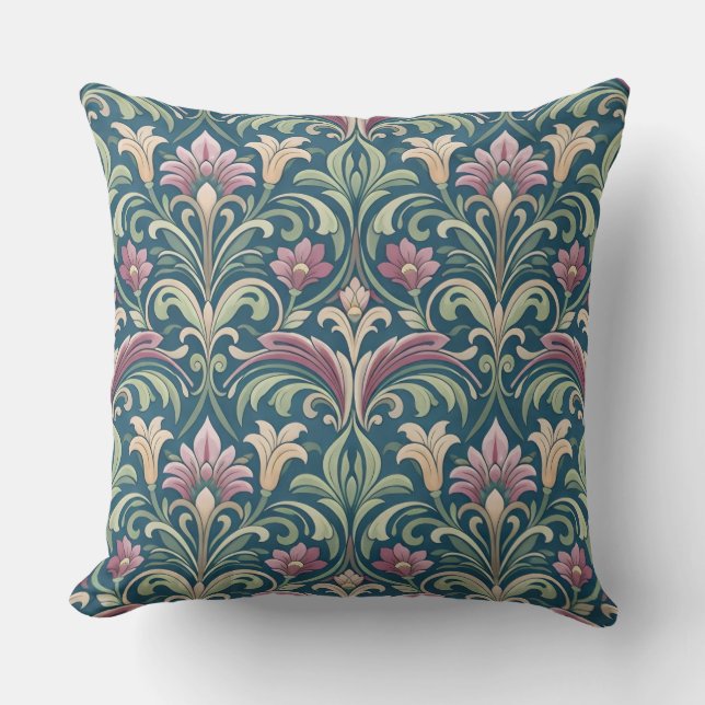 Coussin Verdant Reverie Floral (Recto)