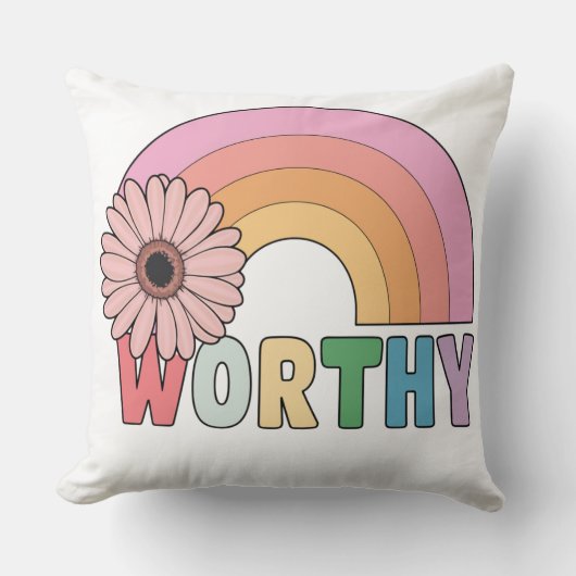 Coussin Véritable fleur arc en ciel (Recto)