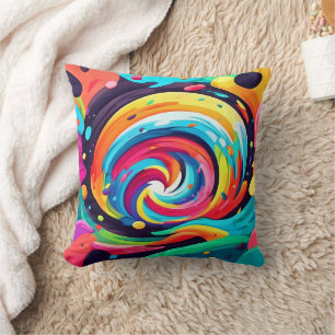 Coussin Véritable vague de couleurs Art Abstrait