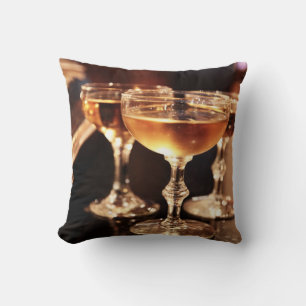 Coussin verre à champagne toast doré