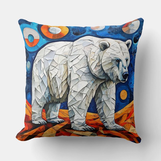 Coussin Verre coloré ours (Recto)