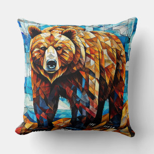 Coussin Verre coloré ours