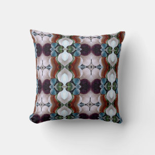 Coussin Verre marin abstrait de nombreuses couleurs