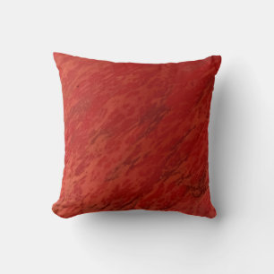 Coussin Verre orange brûlé texturé