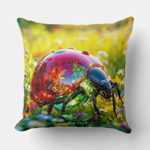 Coussin Verre poli Imaginaire fin Ladybug