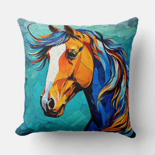 Coussin Verre teinté de cheval
