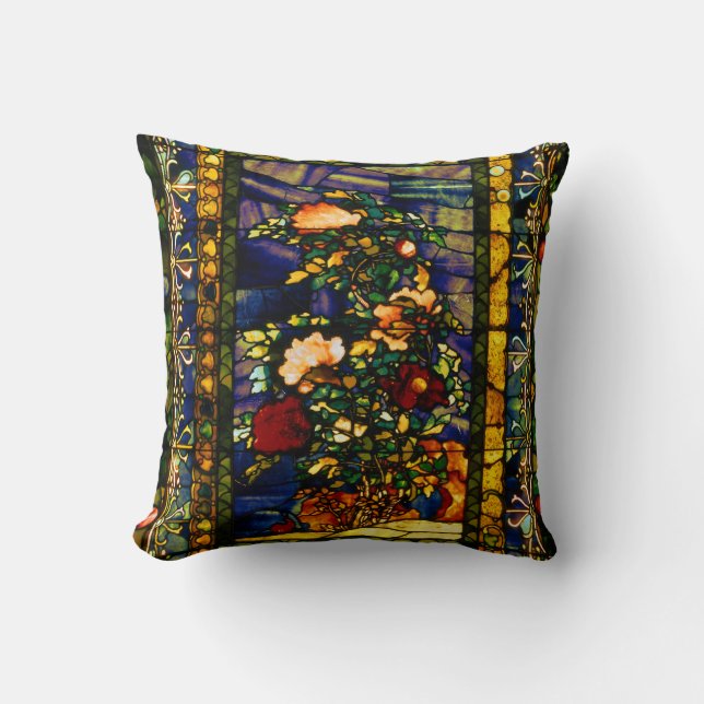 Coussin Verre vintage Floral (Recto)