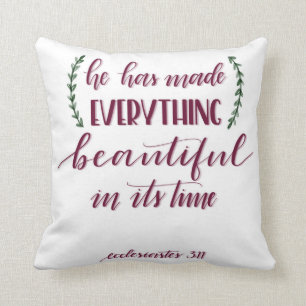 Coussin Vers d'Ecclesiastes