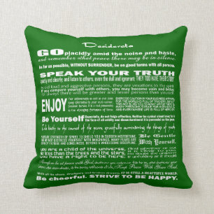 Coussin Vers d'écriture de Poesy de poésie de poème de