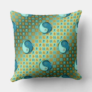 Coussin Verseau & Dragon d'eau