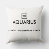 Coussin Verseau – Le Courant Électrique (Verso)