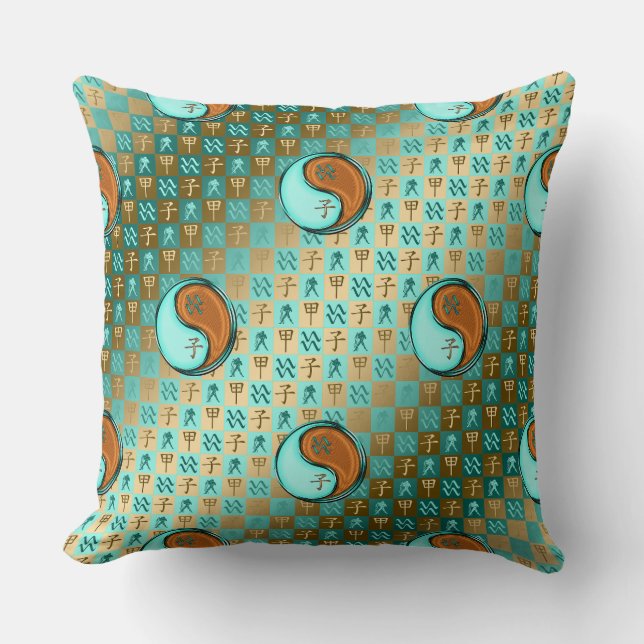 Coussin Verseau & Rat de bois (Recto)