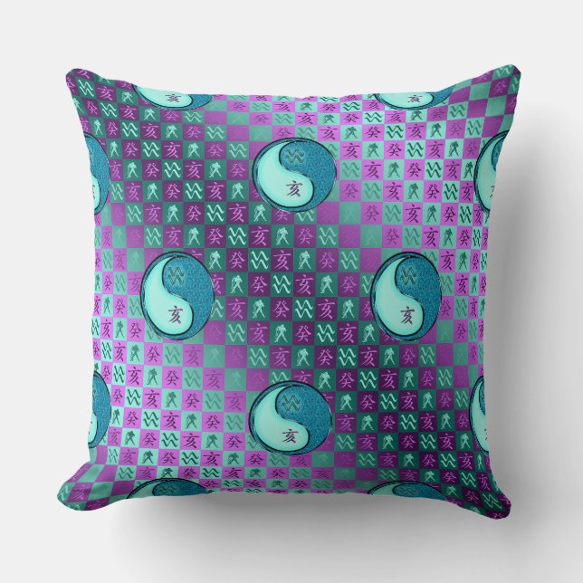 Coussin Verseau & Sanglier d'eau (Recto)
