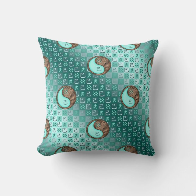 Coussin Verseau & Serpent de terre (Recto)