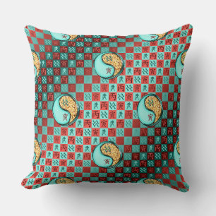 Coussin Verseau & Tigre de Feu