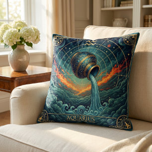 Coussin Verseau Zodiaque Céleste