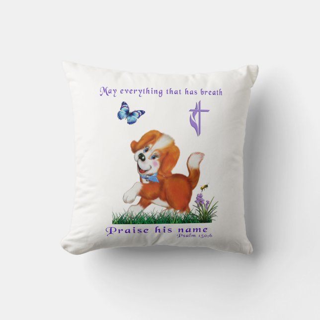 Coussin verset de la Bible (Recto)
