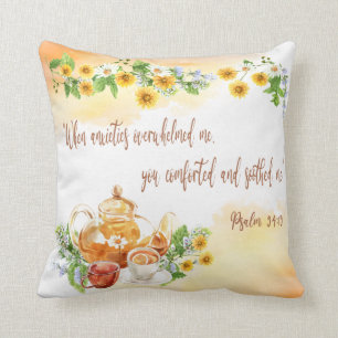 Coussin verset de la Bible - Psaume 94:19 