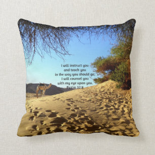 Coussin Versets bibliques Citation Inspirationnelle Psaume