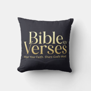 Coussin Versets bibliques KJV Portez votre foi