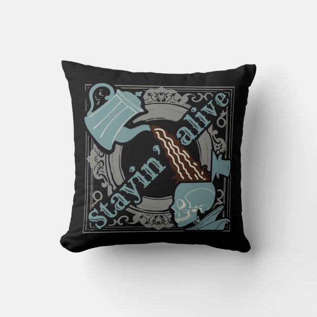 Coussin Versez le café ! (Recto)