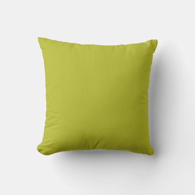 Coussin Vert Acide Lumineux, Ressort Fragile Couleur Solid (Recto)