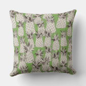 Coussin vert ananas (Verso)