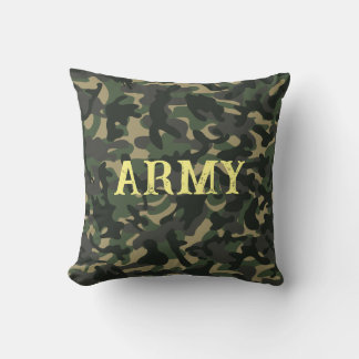 Coussin Vert camouflage militaire de l'armée
