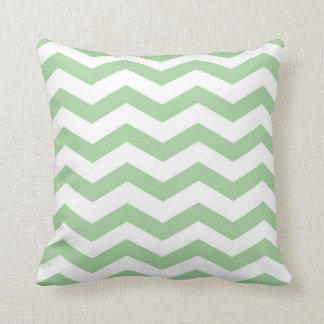 Coussin vert clair de Chevron